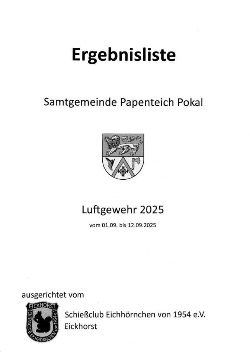 Samtgemeindepokal Luftgewehr